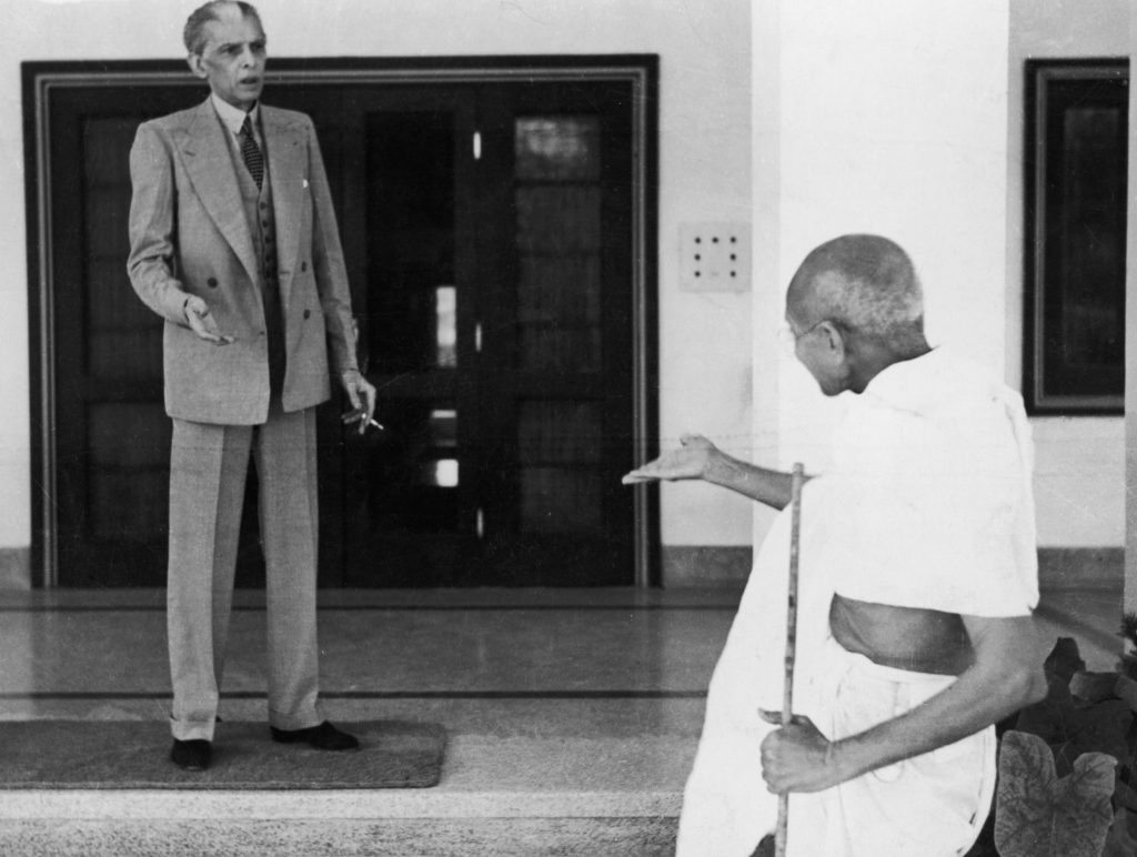 Muhammad Ali Jinnah With Gandi