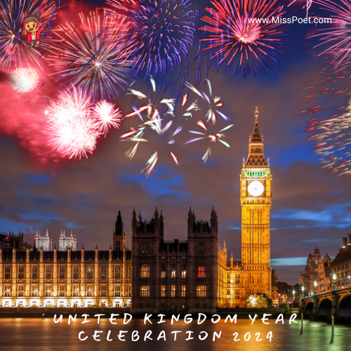 new year celebration in London, United Kingdom 2024